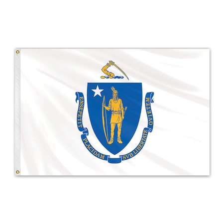 Massachusetts Outdoor Poly Max Flag 3'x5'